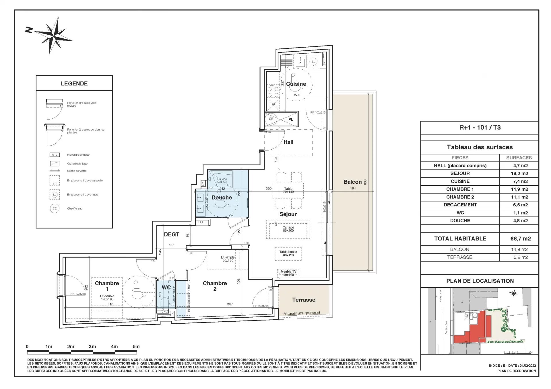 New development - 2-bedroom flat with large balcony - Menton La Mairie